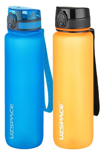 Uzspace 1000 Ml Large Size 2-Piece Tritan Flask Set - 14 Different Color Options