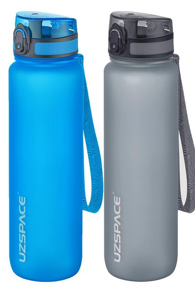 Uzspace 1000 Ml Large Size 2-Piece Tritan Flask Set - 14 Different Color Options