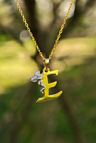 jingle bells Melekli Harf Kolye E Harfi Kolye