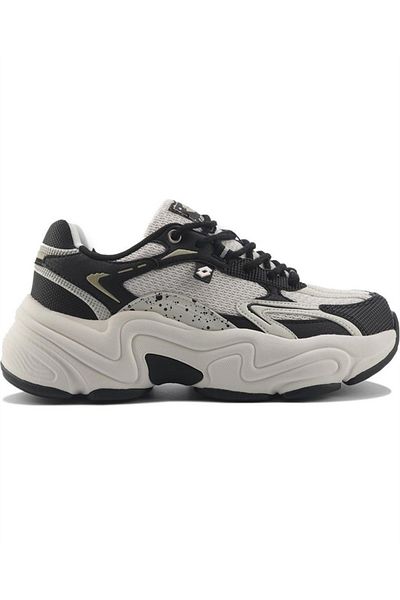Lotto Ruby Wmn 5Fx Γυναικεία Μπεζ-Μαύρα Casual Αθλητικά Παπούτσια