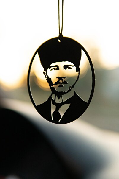 mufamet Araba Süsü Metal Mustafa Kemal Atatürk Dikiz Aynası Süsü Hediyelik Eşya Oto Aksesuar