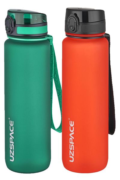 Uzspace 1000 Ml Large Size 2-Piece Tritan Flask Set - 14 Different Color Options
