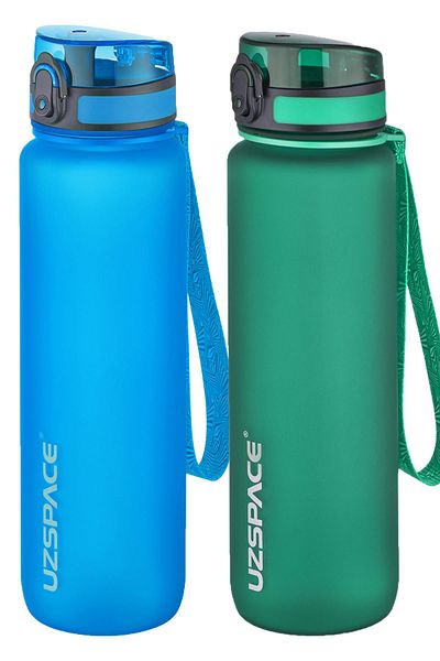 Uzspace 1000 Ml Large Size 2-Piece Tritan Flask Set - 14 Different Color Options