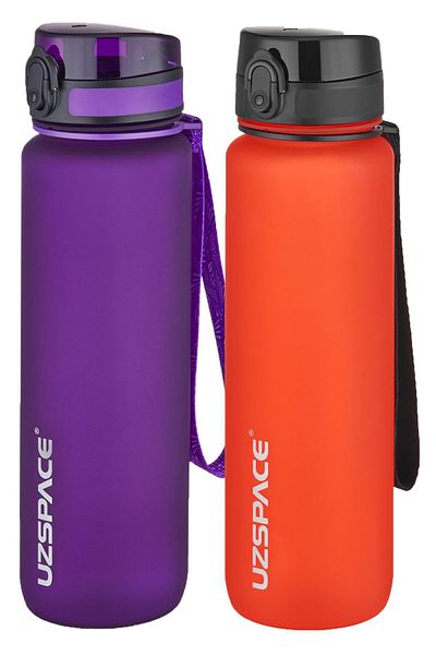 Uzspace 1000 Ml Large Size 2-Piece Tritan Flask Set - 14 Different Color Options