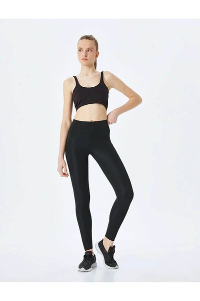 Koton Sport-Leggings mit hoher Taille und schmaler Passform