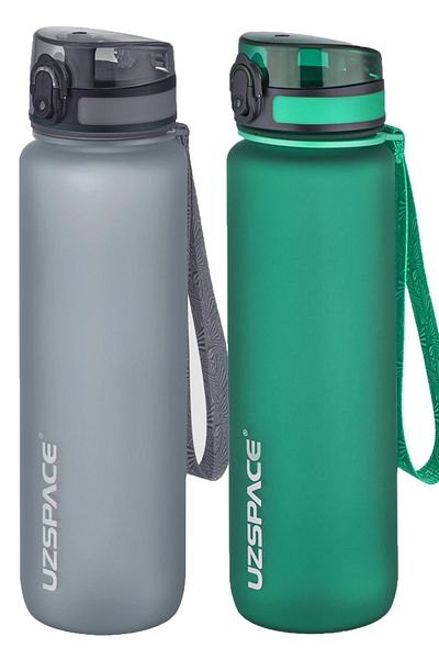 Uzspace 1000 Ml Large Size 2-Piece Tritan Flask Set - 14 Different Color Options