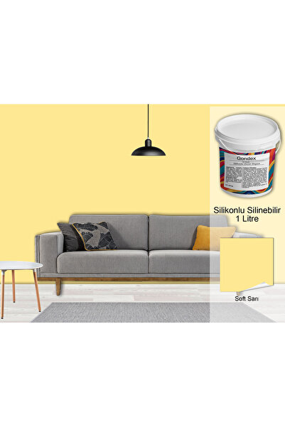 GONDEX İç Cephe Duvar Boyası, Silikonlu Silinebilir, 1000 ml - 2025 Renkleri,...