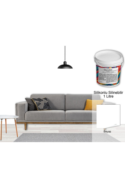 GONDEX İç Cephe Duvar Boyası, Silikonlu Silinebilir, 1000 ml - 2025 Renkleri,...