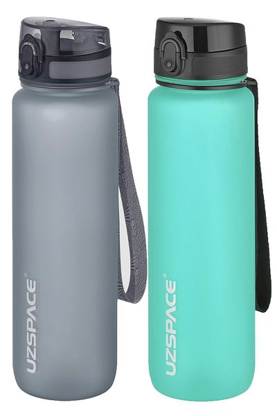 Uzspace 1000 Ml Large Size 2-Piece Tritan Flask Set - 14 Different Color Options