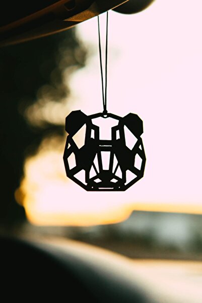 mufamet Araba Süsü Metal Panda Dikiz Aynası Süsü Hediyelik Eşya Oto Aksesuar