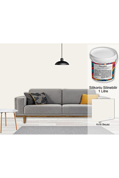 GONDEX İç Cephe Duvar Boyası, Silikonlu Silinebilir, 1000 ml - 2025 Renkleri,...