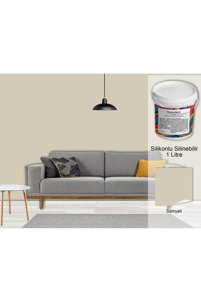 GONDEX İç Cephe Duvar Boyası, Silikonlu Silinebilir, 1000 ml - 2025 Renkleri,...