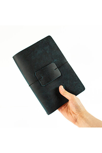 noft A5 Travel Notebook Deri Defter Kılıfı - Seyahat Defteri 16 x 23 cm