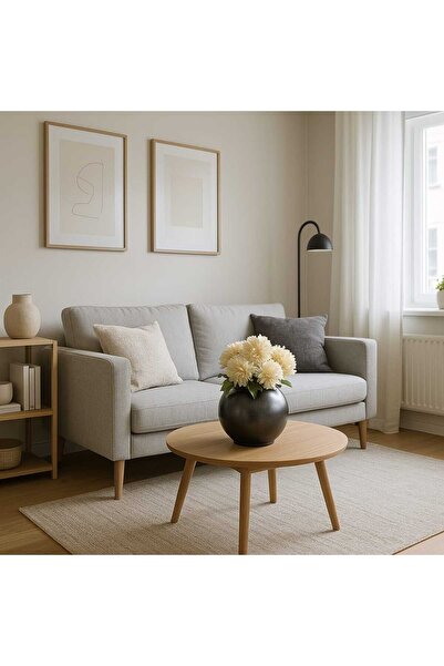 DNZDESIGN DOKULU FANUS FÜME14X18,BETON DEKORATİF OBJE,VAZO,-dnz