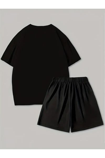 Minikelya Set of T-Shirts and Shorts with Graphics "Milano Italy" for Men