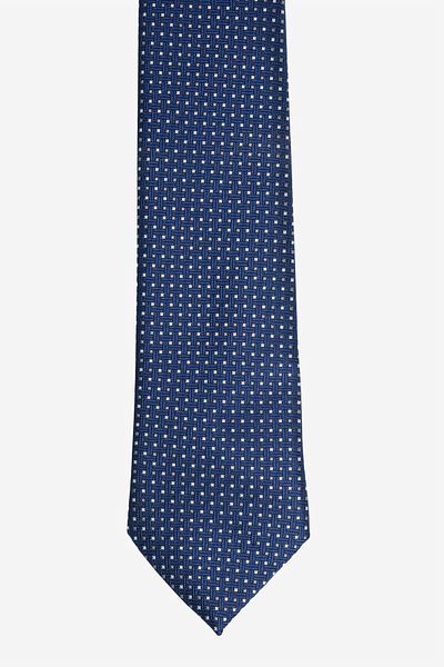 ALTINYILDIZ CLASSICS Men's Navy Blue-White Patterned Tie