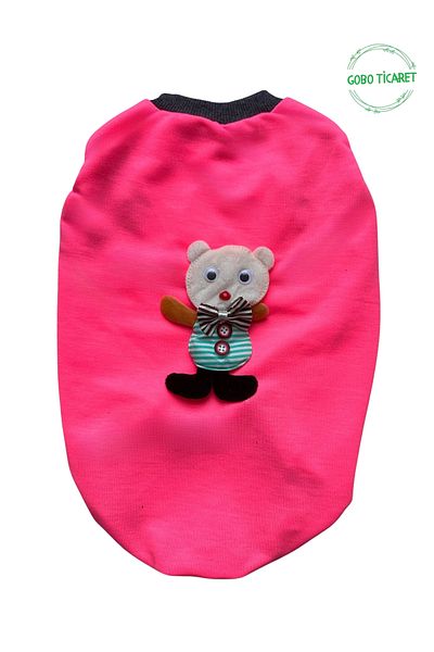 Goboticaret Pink Cat Dog Outfit Dress Black Ears Accessory Highlighter