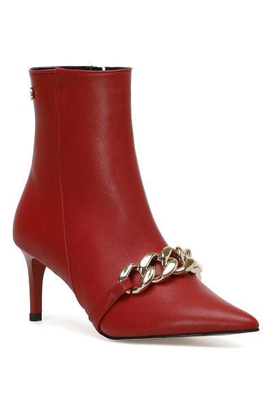 İnci Pearl Eva 2Pr Red Women's Heeled Boots