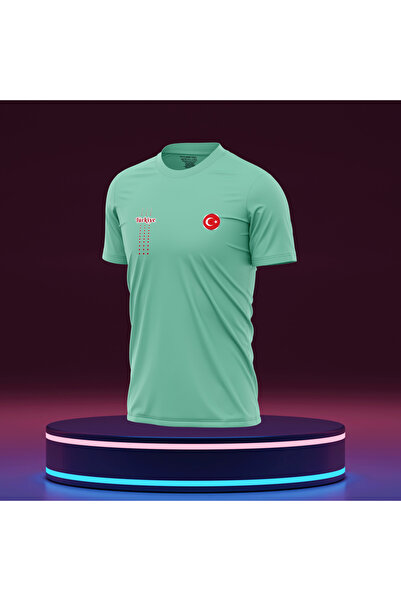 Bulvar Lee Ανδρικό καλοκαιρινό μπλουζάκι με λαιμόκοψη Τουρκία με τύπωμα