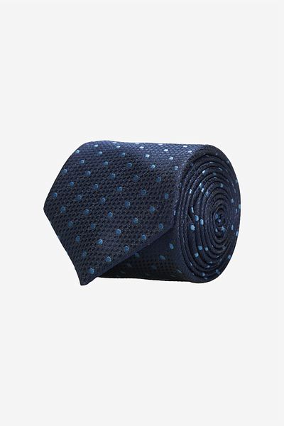 ALTINYILDIZ CLASSICS Men's Navy Blue-Light Blue Patterned Tie