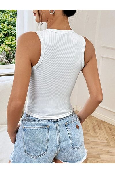 Gökçe Kaplan Store Φιόγκος Κορδόνι Κόμπος Crop Μπλουζάκι