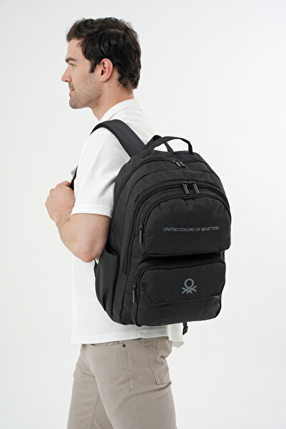 United Colors of Benetton Μαύρο Unisex σακίδιο πλάτης 20940