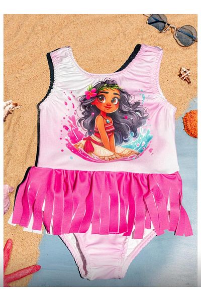 MİLAYS LİFE HOME COLLECTİON Mi̇lays Girl's Disney Printed Swimsuit