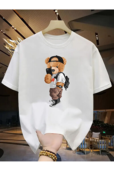 Eysaah Ποδηλατικό γιακά Premium μπλουζάκι για παιδιά με στάμπα αρκουδάκι