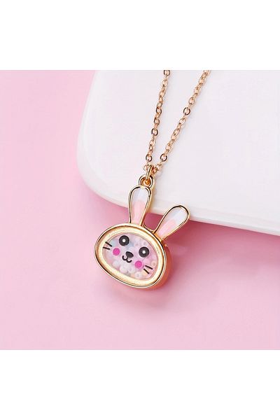 GlassySKY Cute Animal Figure Necklace Friend Birthday Gift