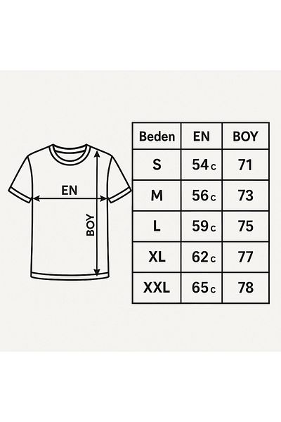 Elvellon Mustafa Kemal Atatürk Signature T-Shirt - Oversize Fit - Unisex - 100%
