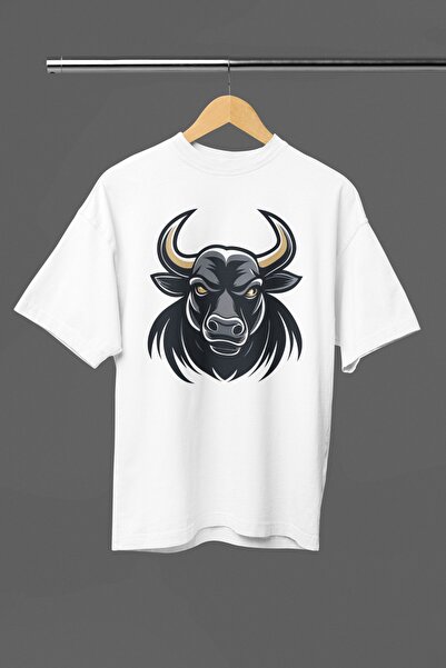 Butik TRIOC DE MÂNĂ SCURTĂ CU GÂRĂ ROTUNDĂ IMPRIMAT BULL TRANSFER PENTRU FEME...