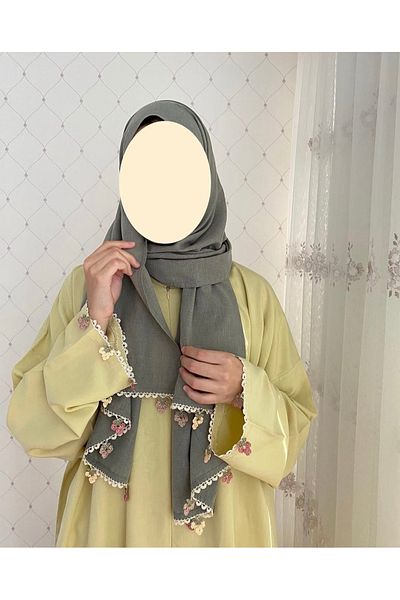 Nimet Abla Butik Hand Embroidered Prayer Robe Suit