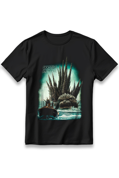 EZG Business Tricou GODZILLA MINUSONE unisex, 100% bumbac, cu imprimeu casual...