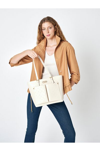 Pierre Cardin Pi̇erre Cardi̇n Shoulder Bag 05Pc25Y901-P Vanilla