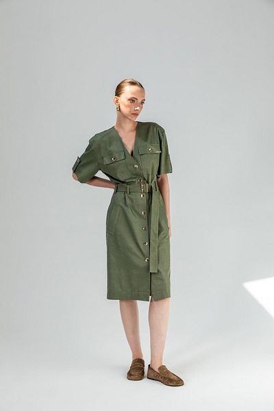 KAMEYA Button Detail Dress 25S40751