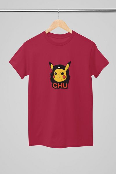 Elvellon Oversize, Unisex, Pikachu Che 2025 T-Shirt with 3 Color Options
