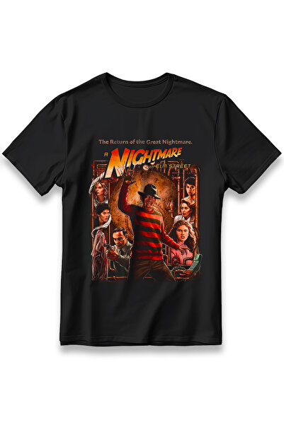 EZG Business Elm Street Cinema Candy Unisex 100% Mining casual μπλουζάκι με κ...