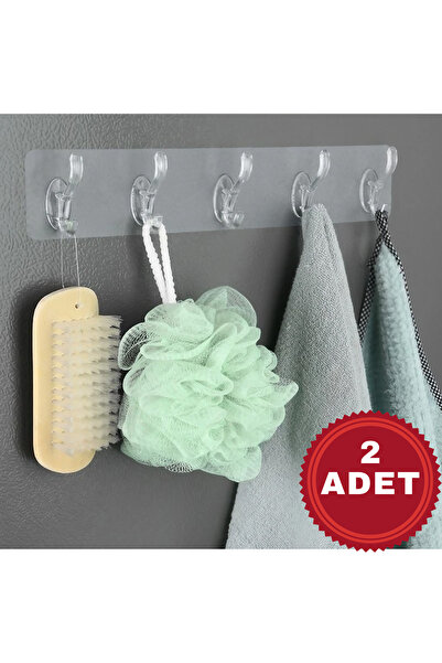 MUUN STORE Самоклеючі 5 гачків для вішалок, 2 штуки