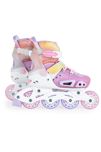 OEM Patine cu Rotile pentru copii, Marime 29-33 reglabil, Byox Dizzy Roz