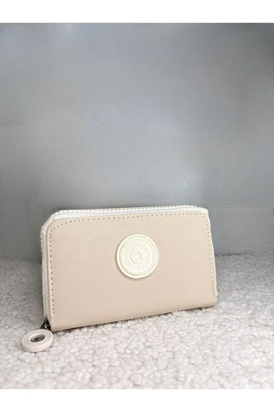 şeffafavm Cream Color Hand Wallet