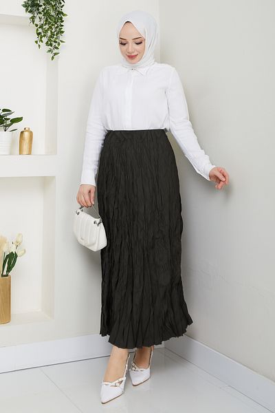 Pamuk Butik Γυναικεία ελαστική φούστα με ρυτίδες