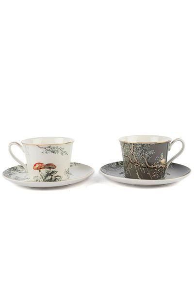 Mikasa Moor Plomo Set of 2 Teacups