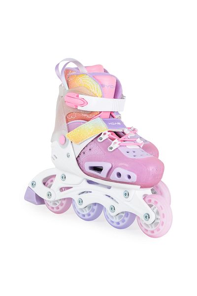 OEM Patine cu Rotile pentru copii, Marime 29-33 reglabil, Byox Dizzy Roz
