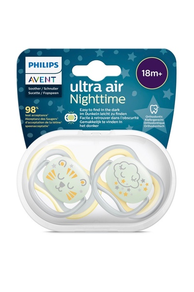 Philips Avent Ultra Air Nighttime Karanlıkta Parlar Gece Emziği 18 Ay 376/01
