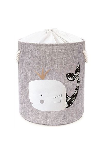 SIPO Foldable Toy Storage Basket, PREMIUM XL, 63 l, Waterproof, SIPO, XB01, Grey