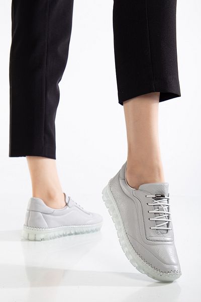 By Yağlıoğlu 00145300   Genuine Leather Full Orthopedic Soft Casual Shoes