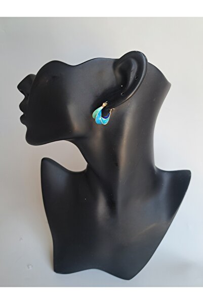 BHR AKSESUAR Mavi Spriral Küpe