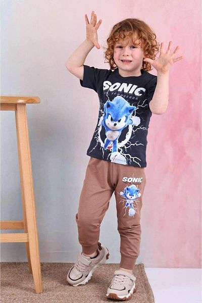 KIPIRIK BABY Sonicc Тениска с къс ръкав и анцуг за момче - комплект от 2 части