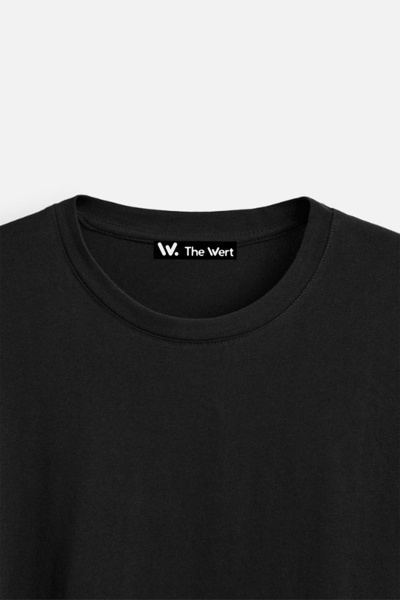 THEWERT Nezuko 1 Design Back Printed Cotton Black Oversize T-Shirt