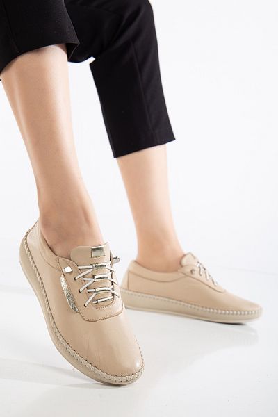 By Yağlıoğlu 00145400   Genuine Leather Full Orthopedic Extra Soft Casual Shoes